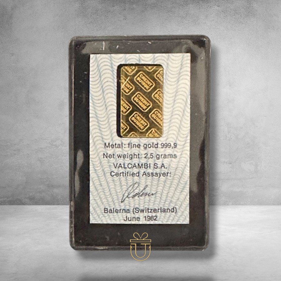 Gold Bar Card 2,5g - Credit Suisse **