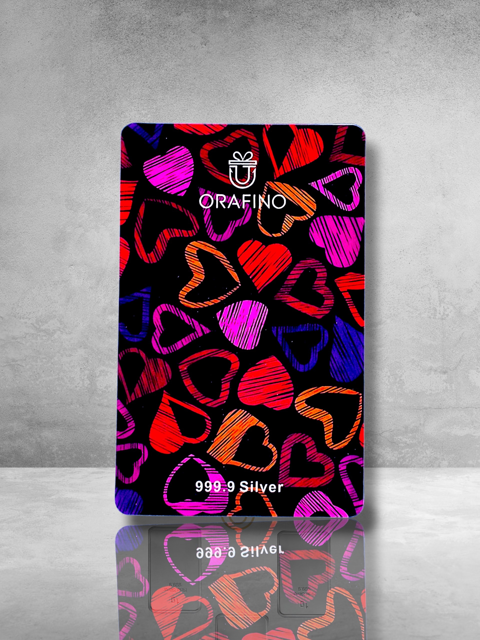 Orafino Gift Card "For You" Colorful Hearts 5 x 1 g