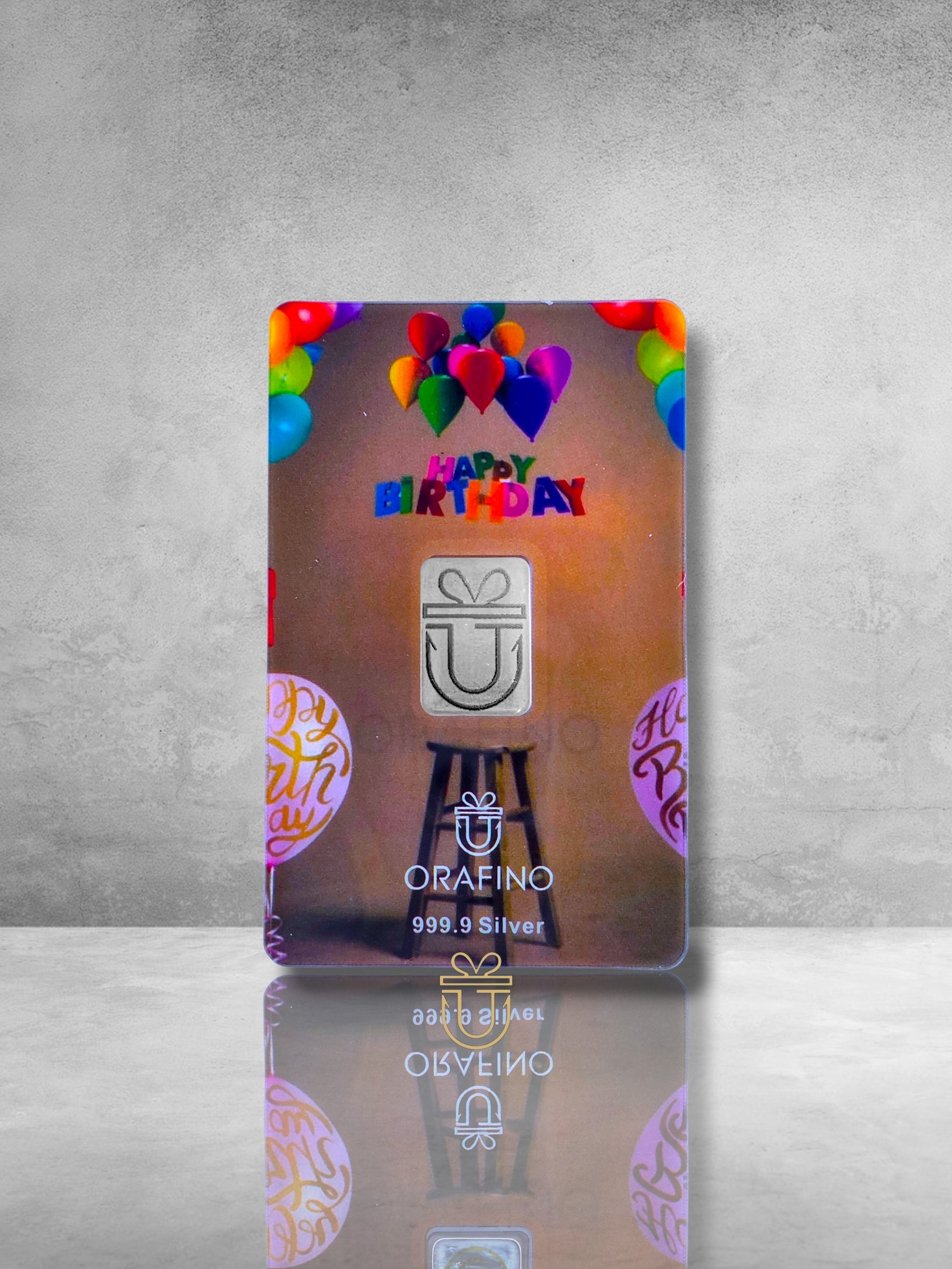 Orafino Gift Card "Happy Birthday" Brown 1 g