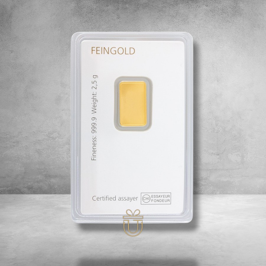Degussa Goldbarren  2,5g **