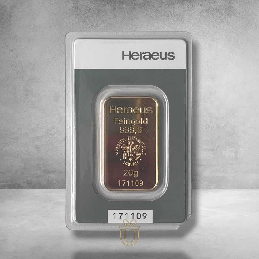 Heraeus Goldbarren  20g **