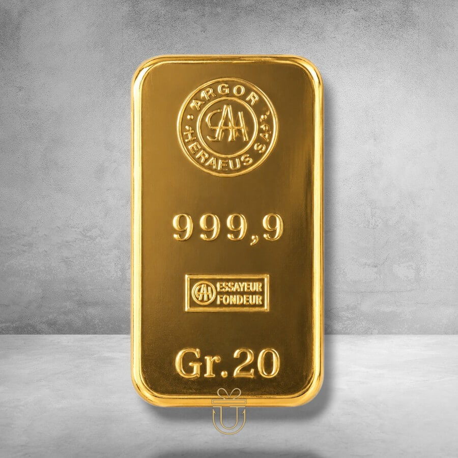 Chiasso Gold Bar 20 g - Argor - without blister packaging