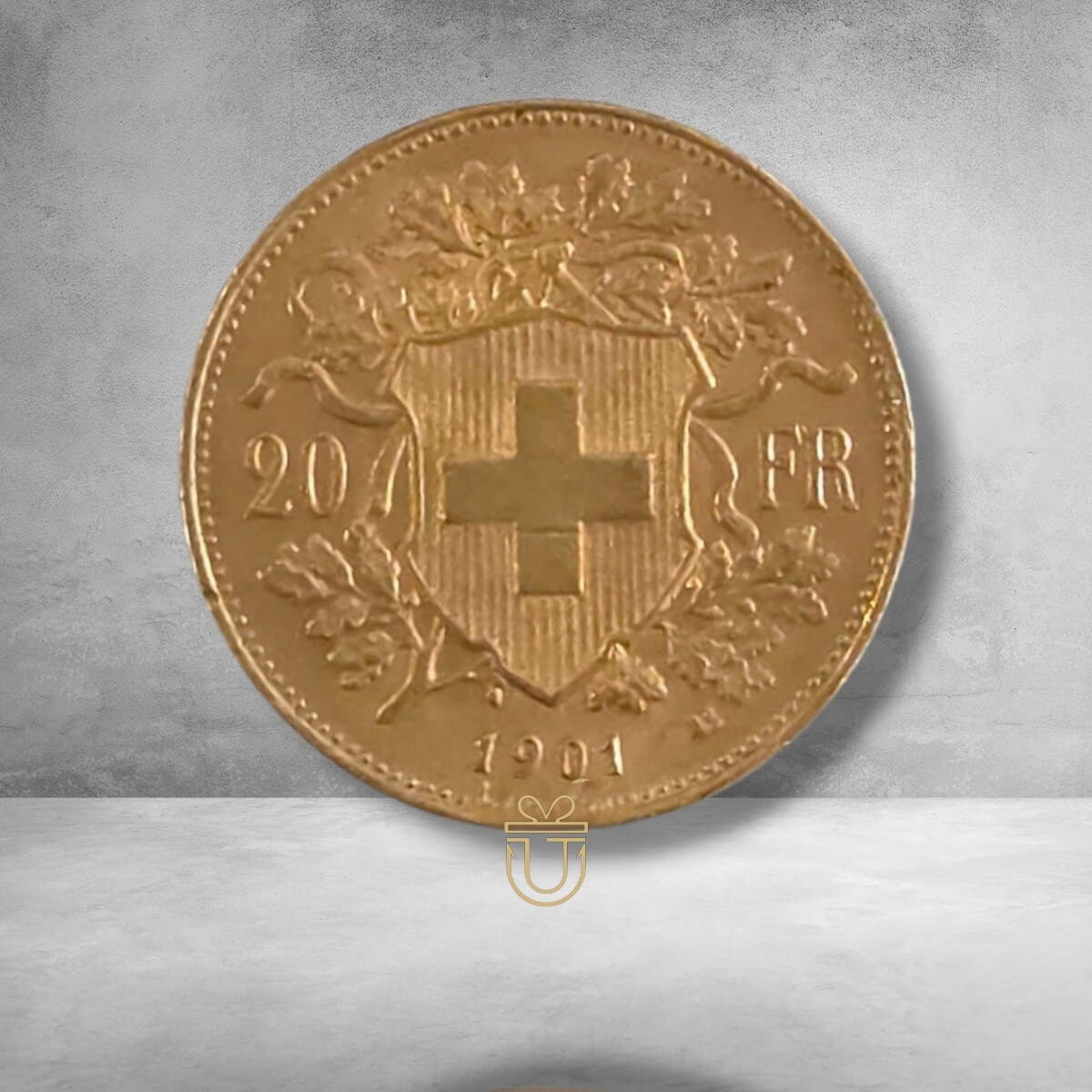 Vrenelli - 20 Franken Goldmünze Schweiz Jahrgang 1901 – Helvetia