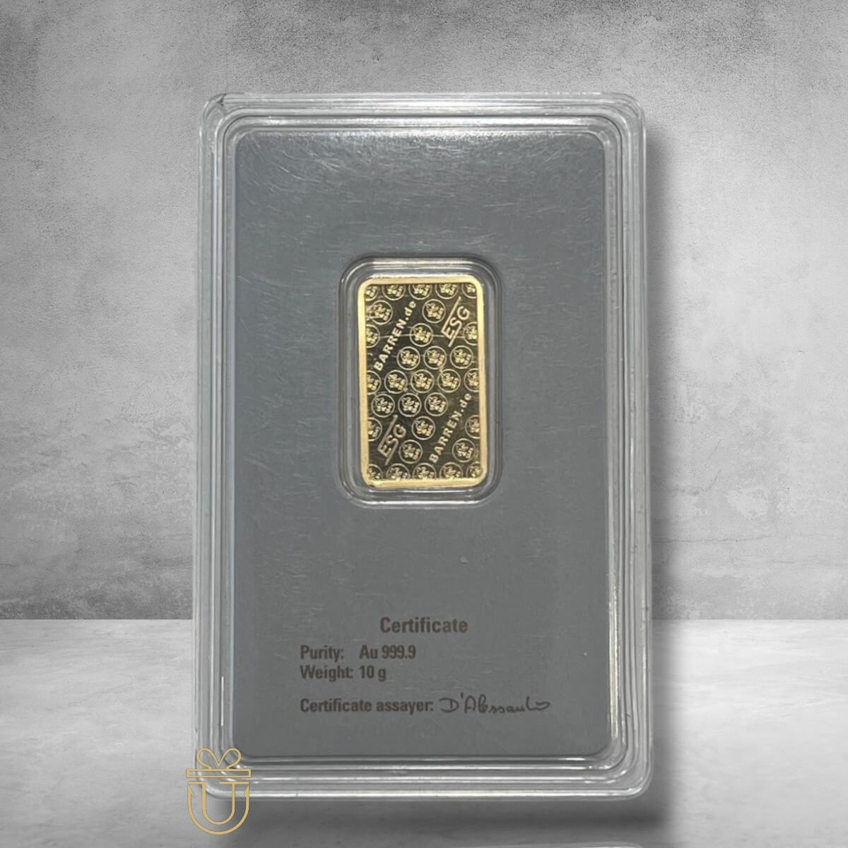 Goldbarren Karte 10g