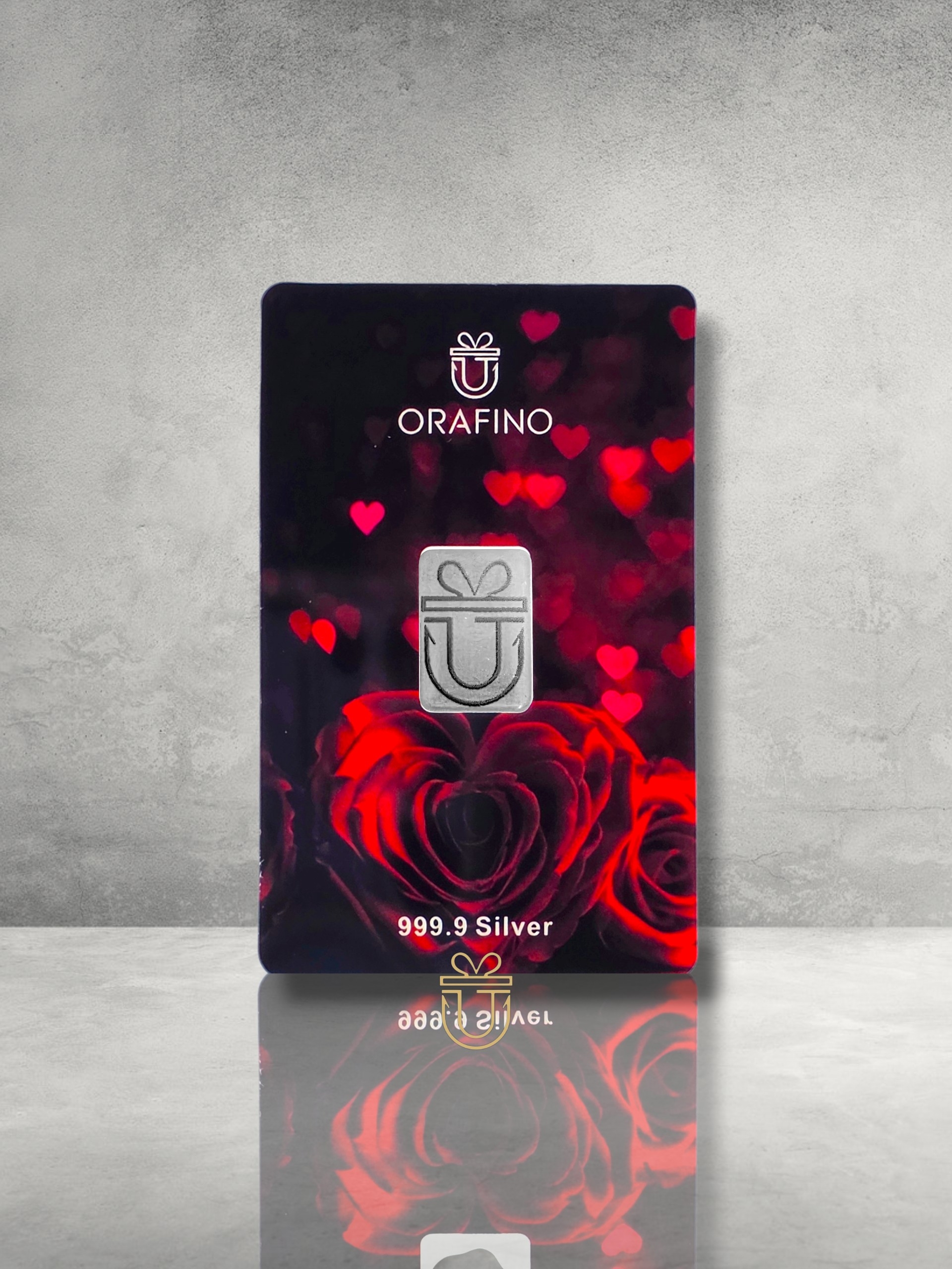 Orafino Gift Card "For You" Red Roses 1 g