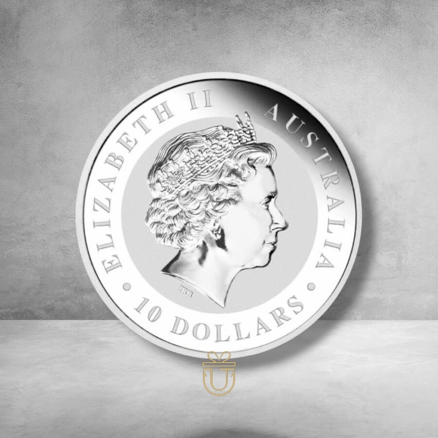Australia Kookaburra 10 AUD - Mint Year 2010  10 Oz Silver Coin